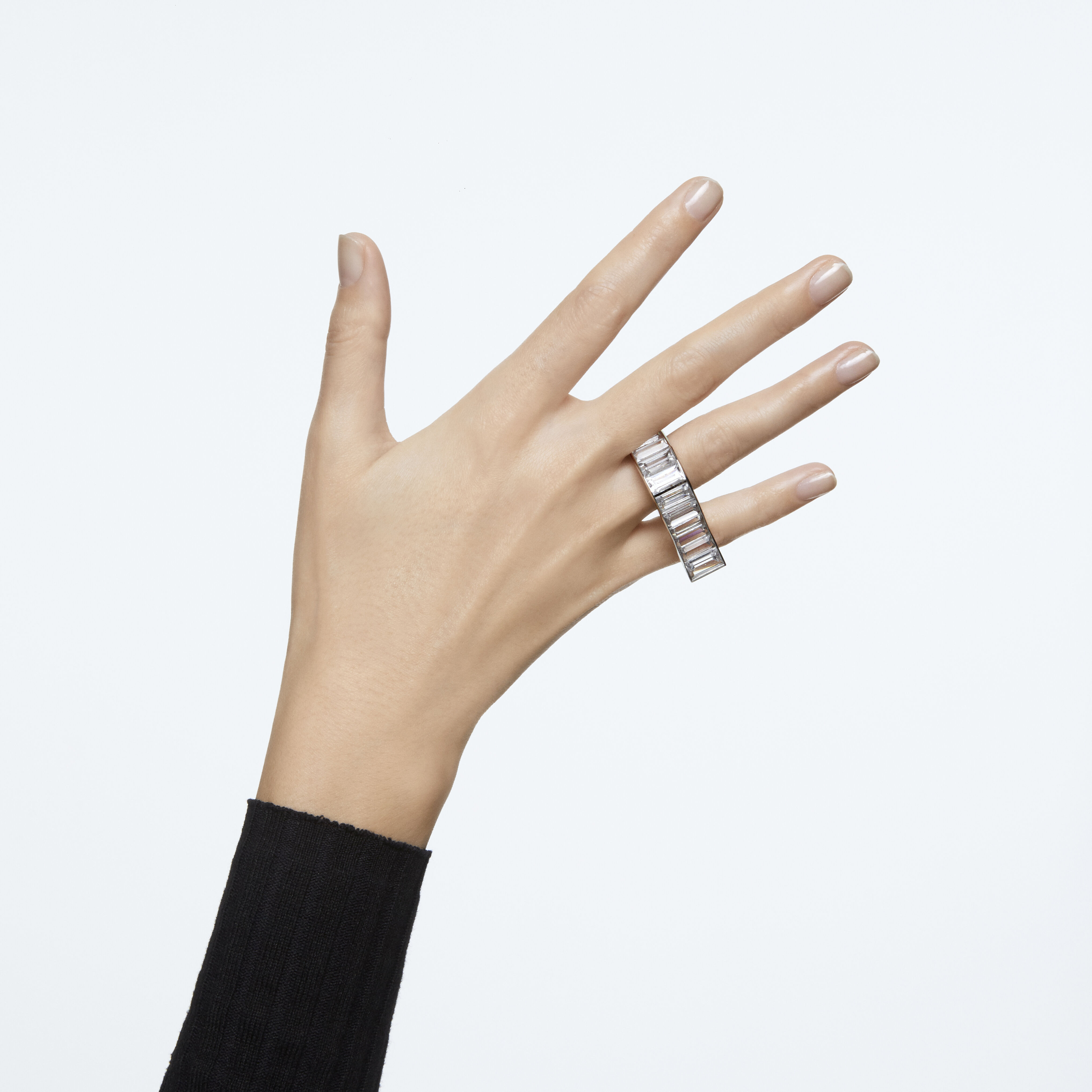Baguette store swarovski ring